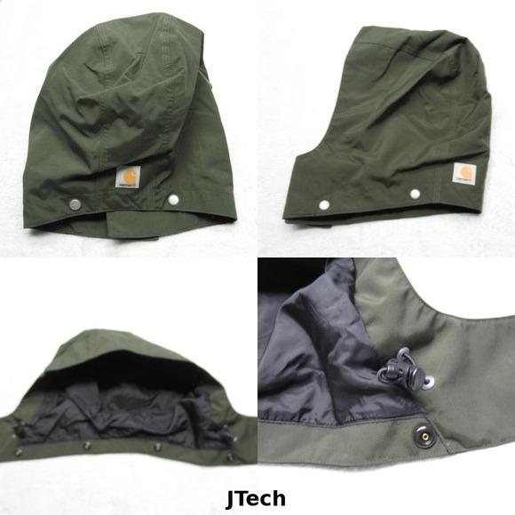 Carhartt Snap On‎ Hood Kids? One Size Olive Green Pearl Padded Adjustable - Picture 1 of 11